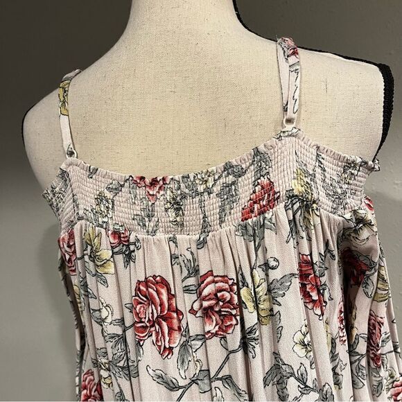 Off shoulder cottagecore floral loose fit dress with straps NWT - Picture 7 of 13